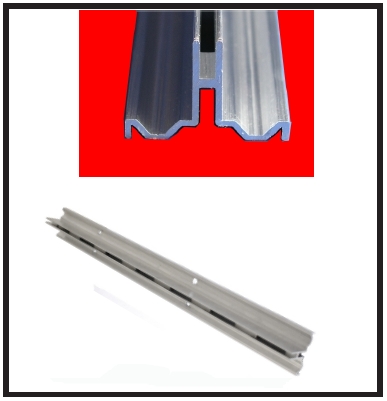 Perfil cremalheira 1 via - ALUM�NIO